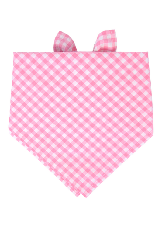 Pink Picnic Plaid Dog Bandana - Crew LaLa