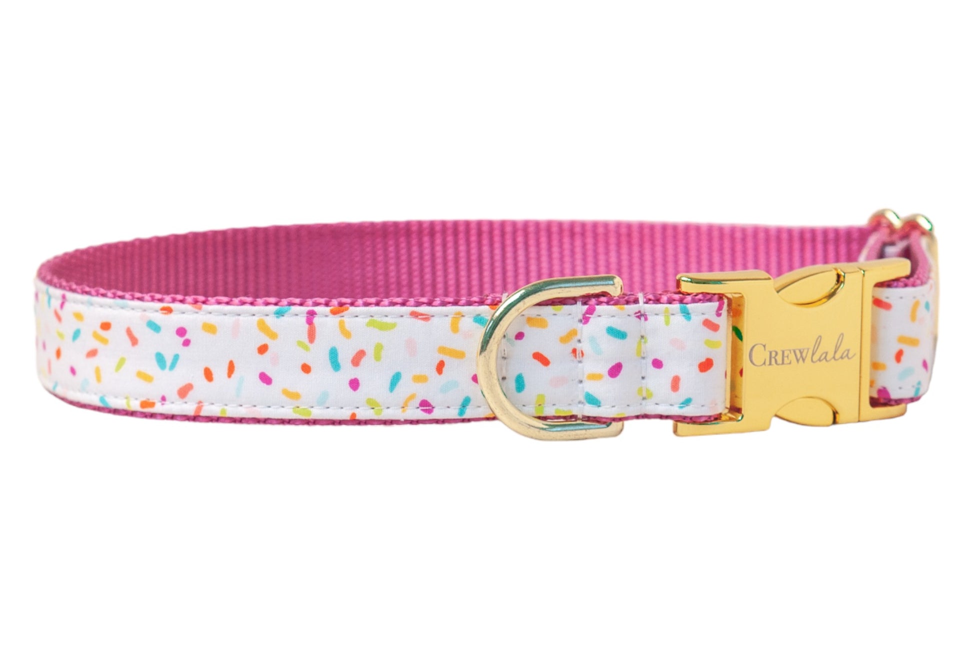 Birthday Sprinkles Belle Bow Dog Collar - Crew LaLa