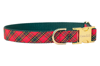 Beaufain Plaid Belle Bow Dog Collar - Crew LaLa