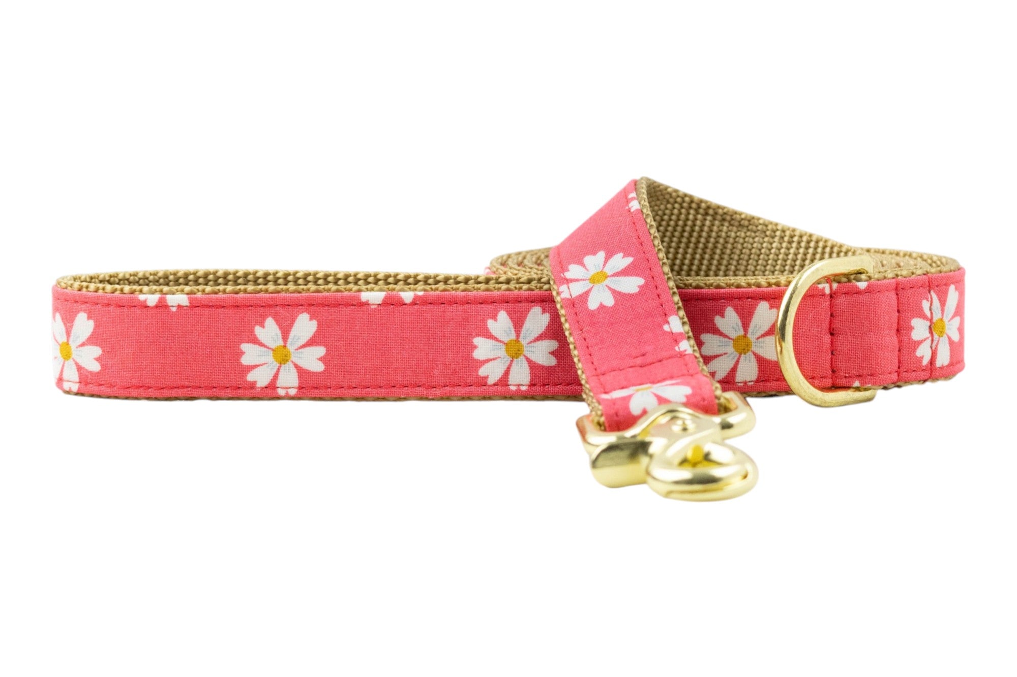 Coral Daisies Dog Leash