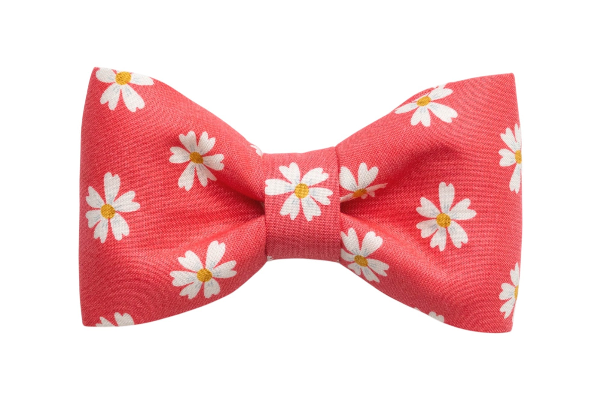 Coral Daisies Bow Tie