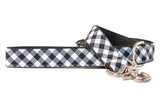 Black Picnic Plaid Dog Leash