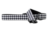 Black & White Houndstooth Dog Leash
