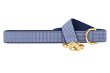 Blue Houndstooth Dog Leash