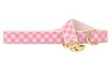 Blush and Bashful Picnic Plaid Dog Leash
