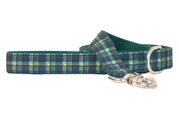 Cypress Plaid Dog Leash