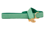 Green Houndstooth Dog Leash