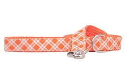 Orangeade Plaid Dog Leash