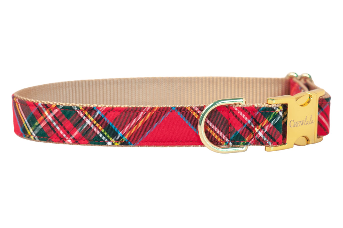 Crew LaLa Scottish Tartan Dog Collar display picture 3