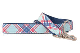 Surfside Plaid Dog Leash