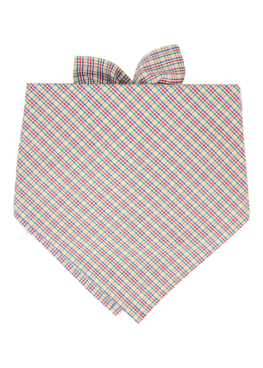 Dad Plaid Dog Bandana - Crew LaLa