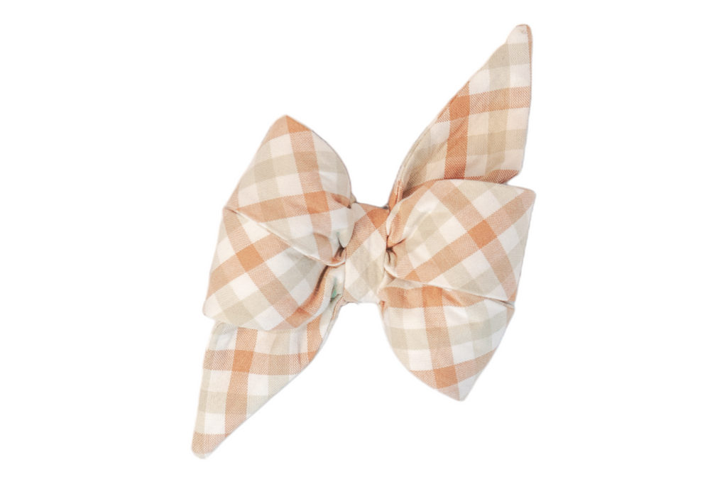Dunes Check Belle Bow