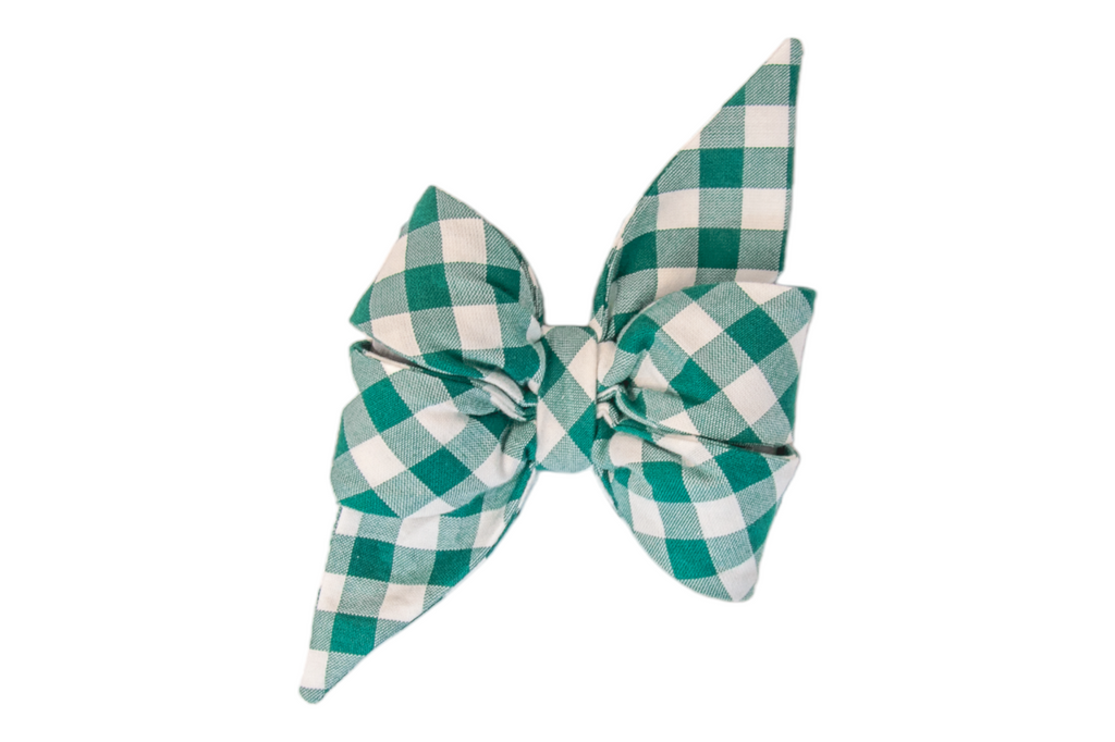 Emerald Check Belle Bow