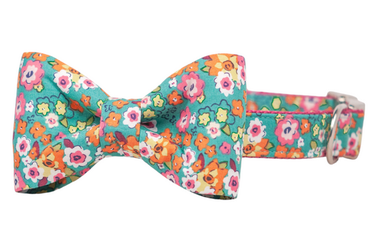 Gigi's Garden Bow Tie Dog Collar