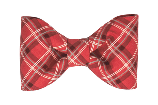 Charlies Plaid Dog Bow Tie