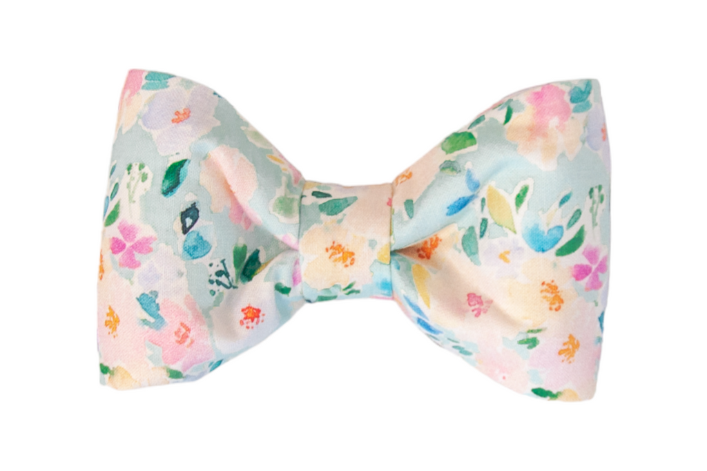 Cloudy Blooms Bow Tie