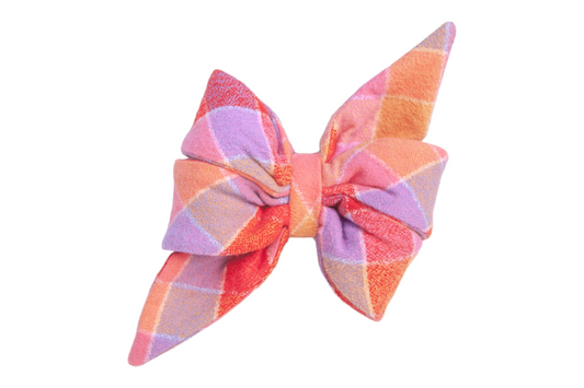Fruit Punch Flannel Belle Bow - Crew LaLa
