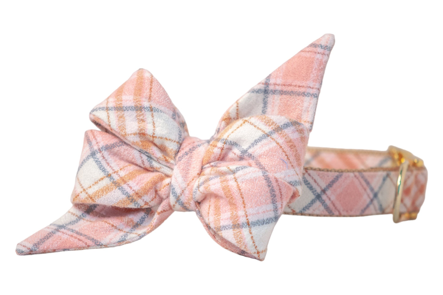 Vail Flannel Belle Bow Dog Collar - Crew LaLa