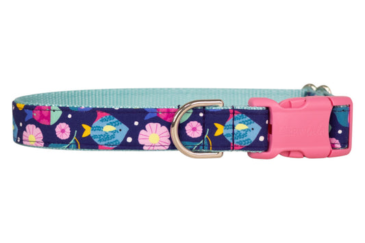 Floral Fish Dog Collar
