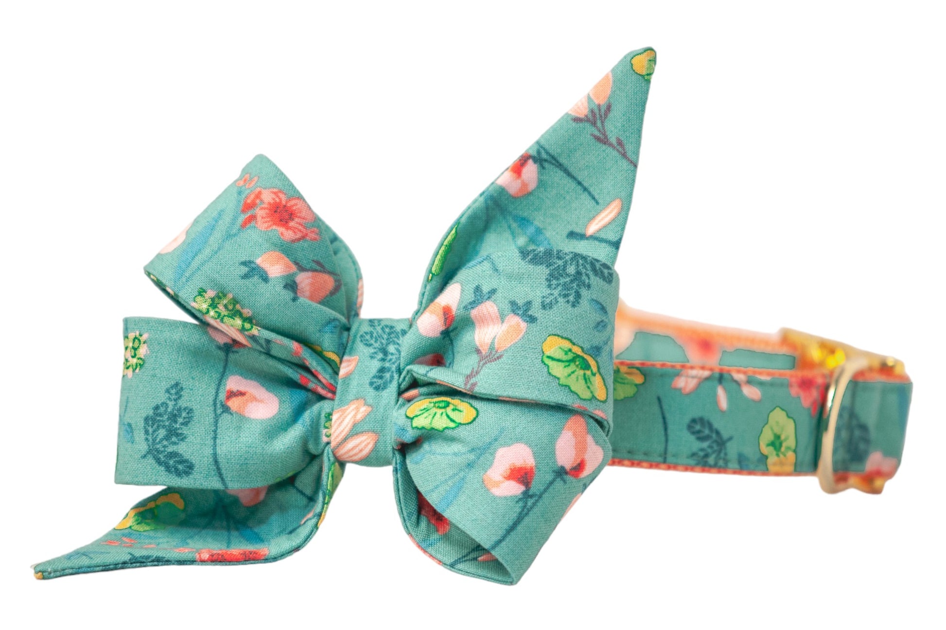Blooming Wildflowers Belle Bow Dog Collar - Crew LaLa