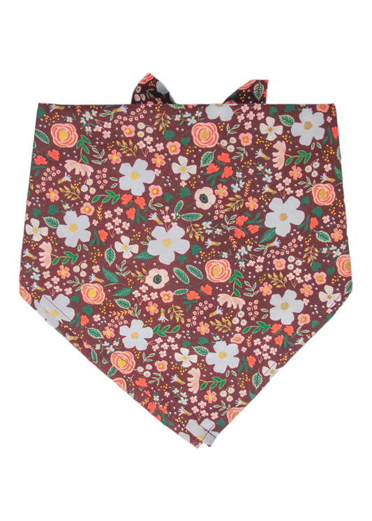 Bordeaux Blooms Dog Bandana - Crew LaLa