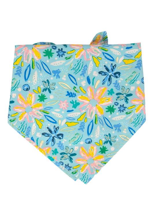 SALE BANDANA- Bayside Blooms - Crew LaLa