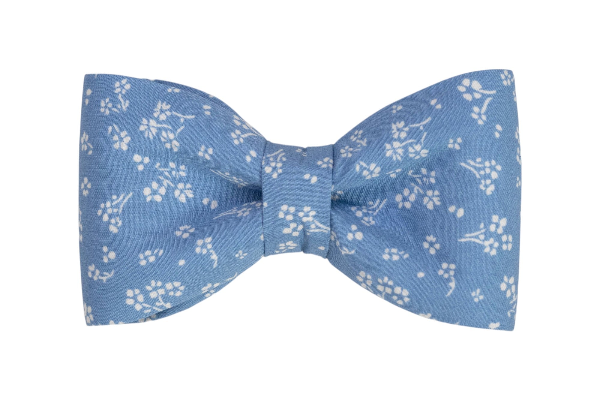 French Blue Blooms Bow Tie - Crew LaLa