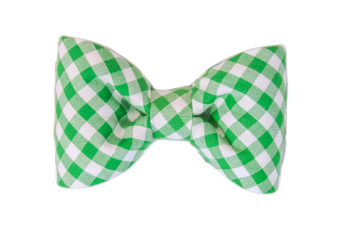 Green Picnic Plaid Bow Tie