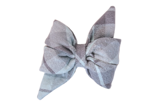 Grey's Flannel Belle Bow - Crew LaLa