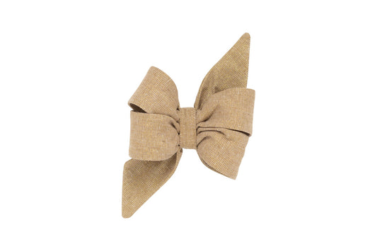 Golden Glitter Dog Belle Bow - Crew LaLa