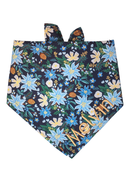 Winter Poinsettia Dog Bandana