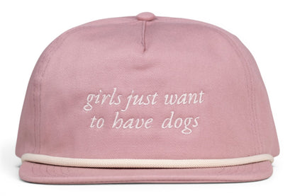 Pink Girls Just Want To Have Dogs Trucker Hat