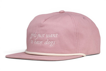 Pink Girls Just Want To Have Dogs Trucker Hat