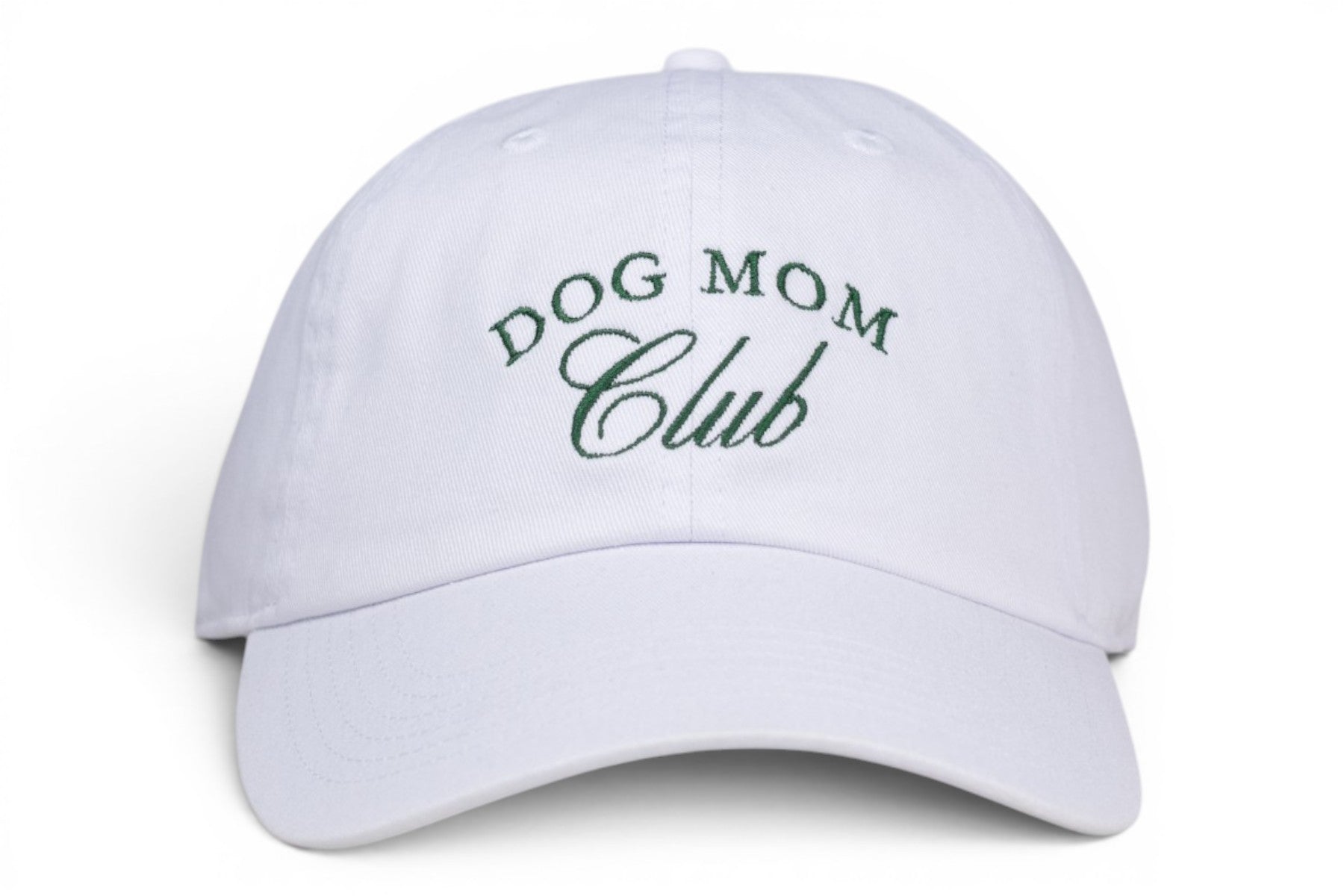 White Dog Mom Club Baseball Hat