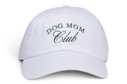 White Dog Mom Club Baseball Hat