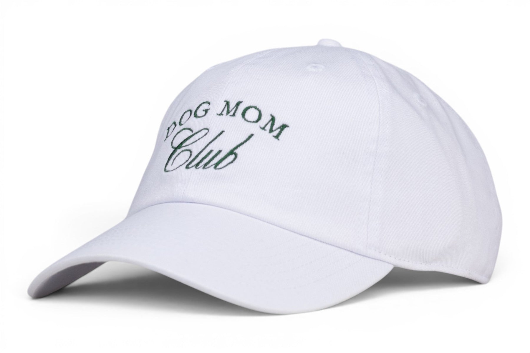 White Dog Mom Club Baseball Hat
