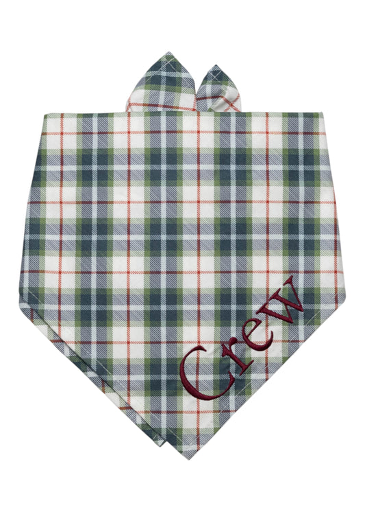 Huntington Plaid Dog Bandana