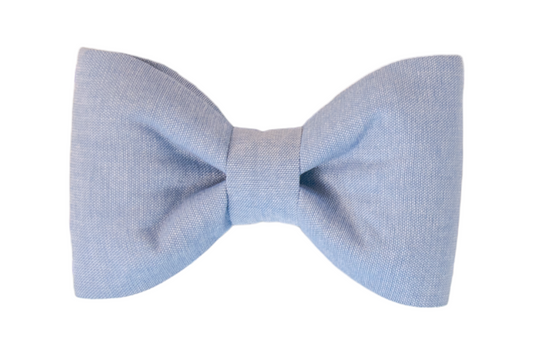 Indigo Linen Bow Tie - Crew LaLa