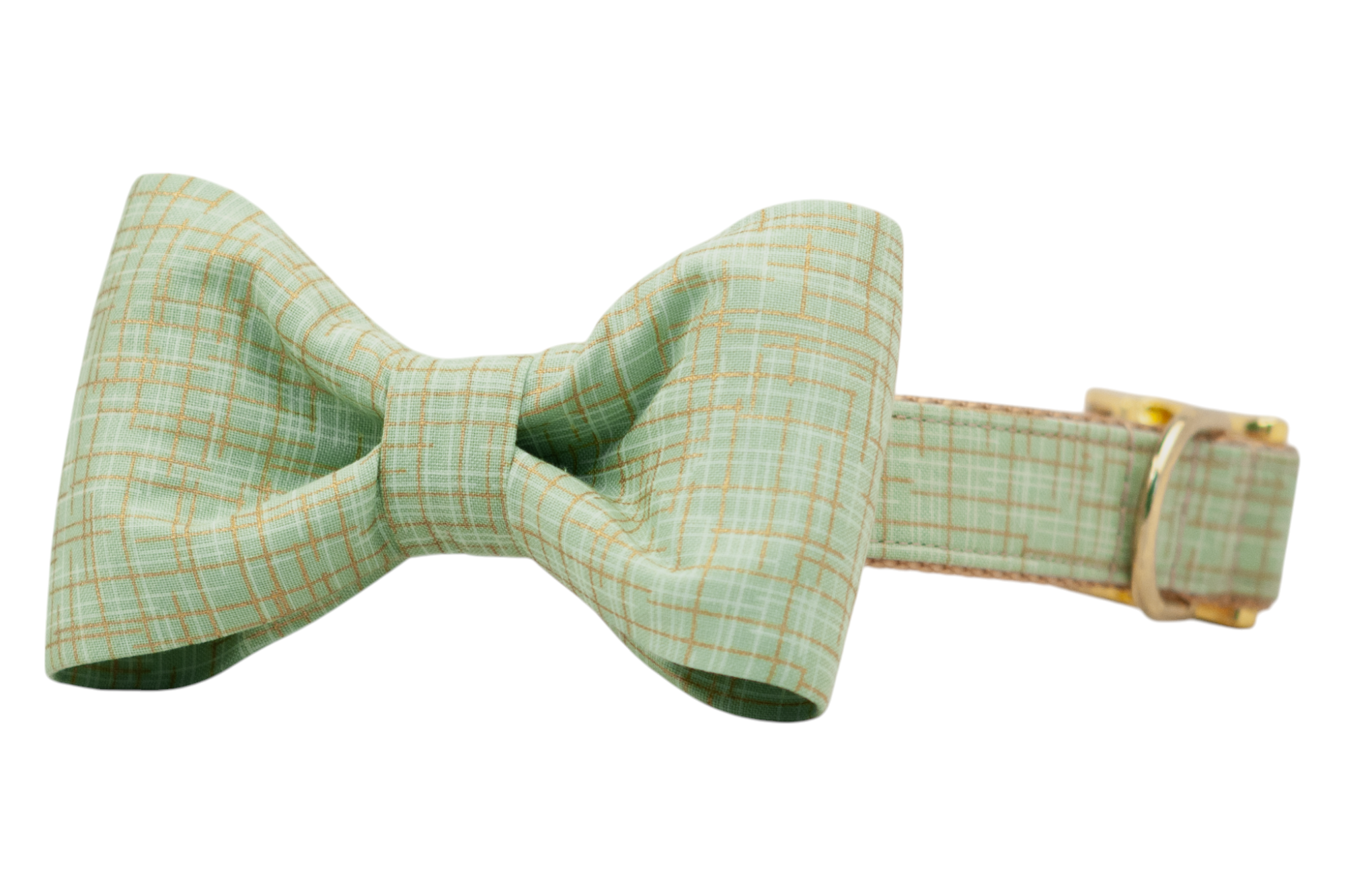 Jadeite Green Bow Tie Dog Collar - Crew LaLa
