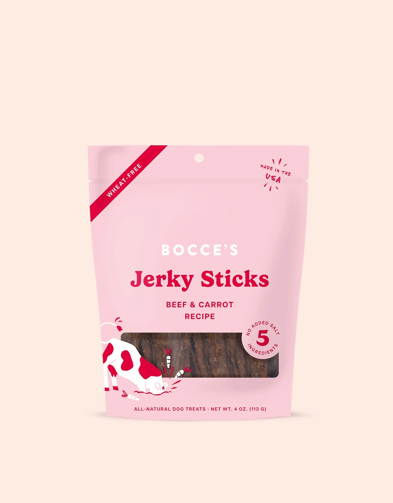 Bocce's Bakery Beef Grazers Jerky Stick Dog Treats - Crew LaLa