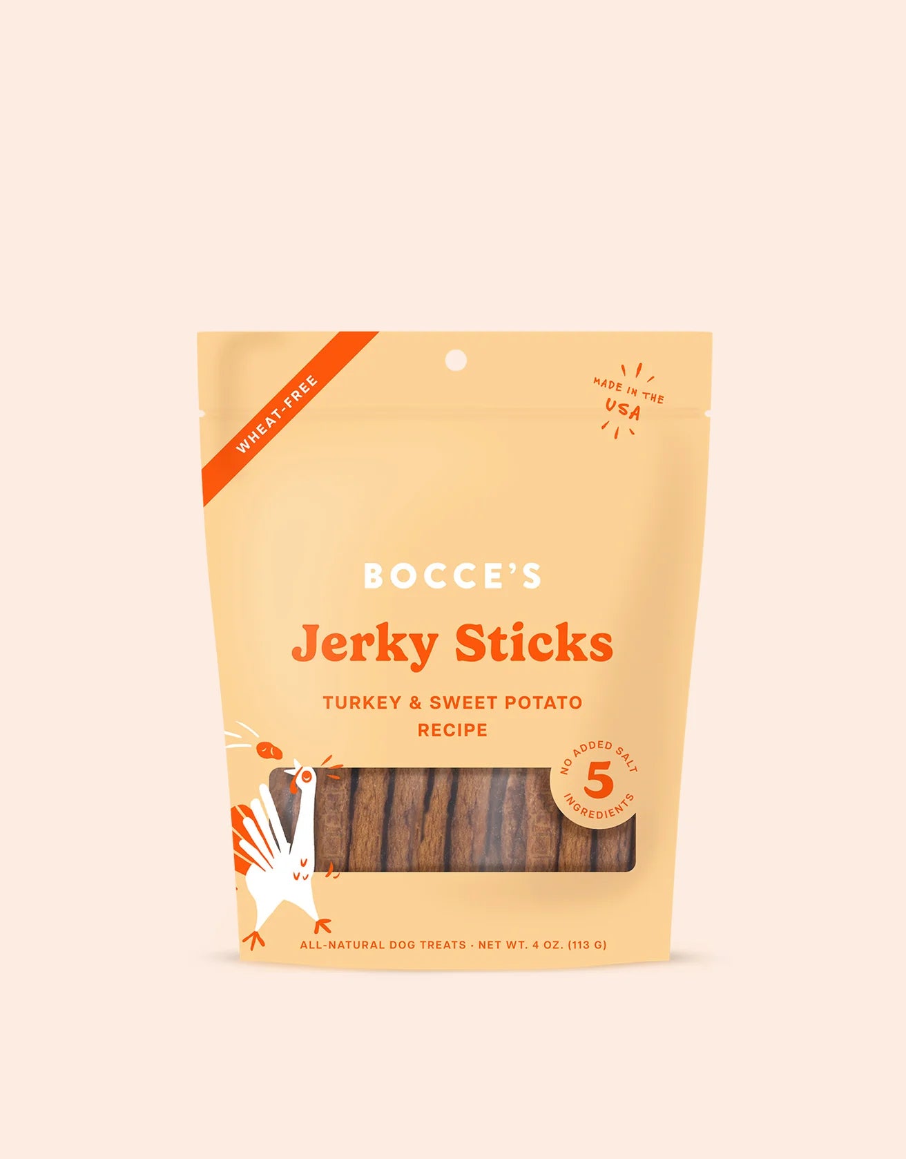 Bocce's Bakery Turkey Grazers Jerky Stick Dog Treats - Crew LaLa