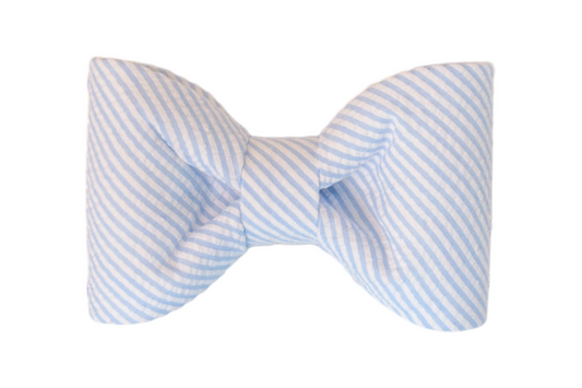 Light Blue Seersucker Bow Tie - Crew LaLa