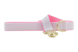 Light Pink Seersucker Dog Leash