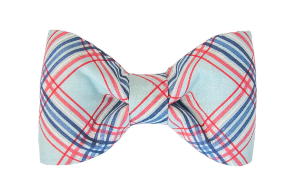 Surfside Plaid Bow Tie