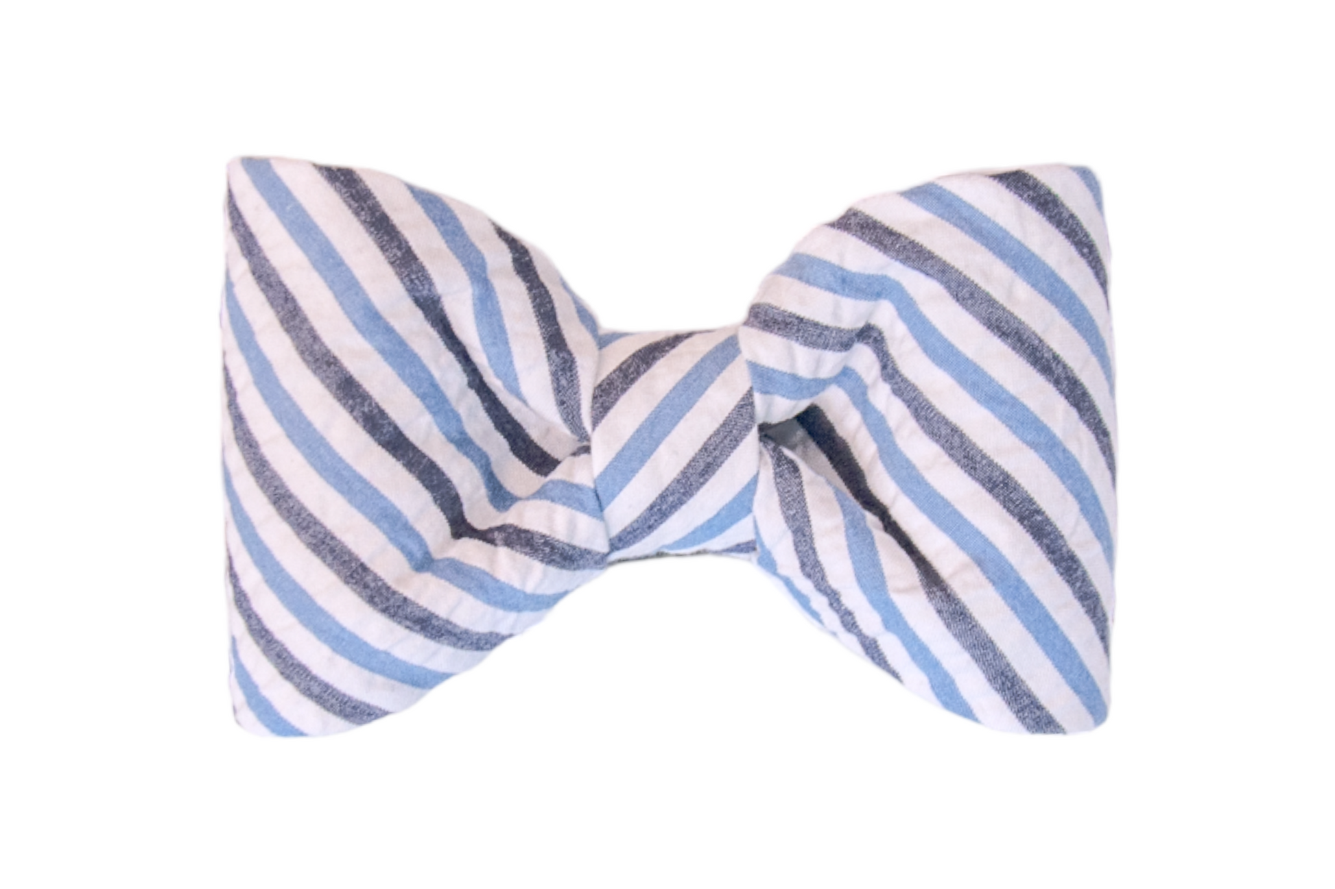 Blue & Navy Seersucker Bow Tie - Crew LaLa