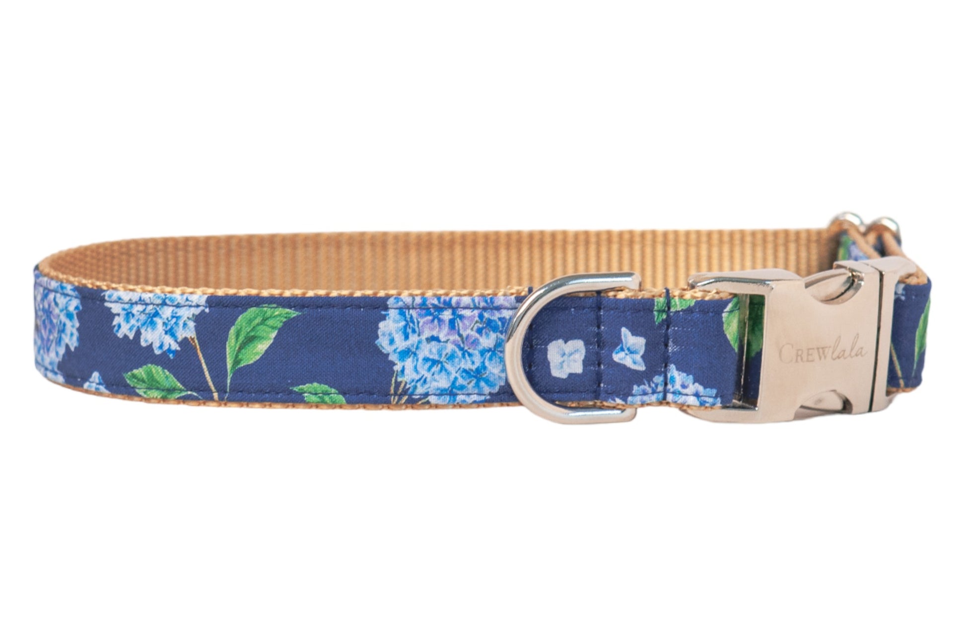 Blue Blooms Bow Tie Dog Collar - Crew LaLa