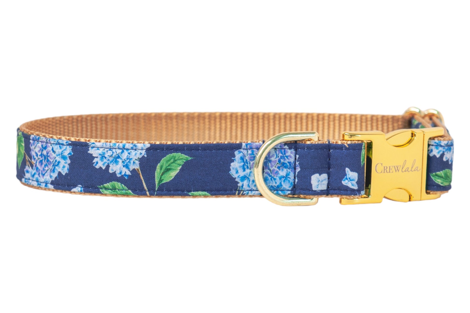 Blue Blooms Belle Bow Dog Collar - Crew LaLa