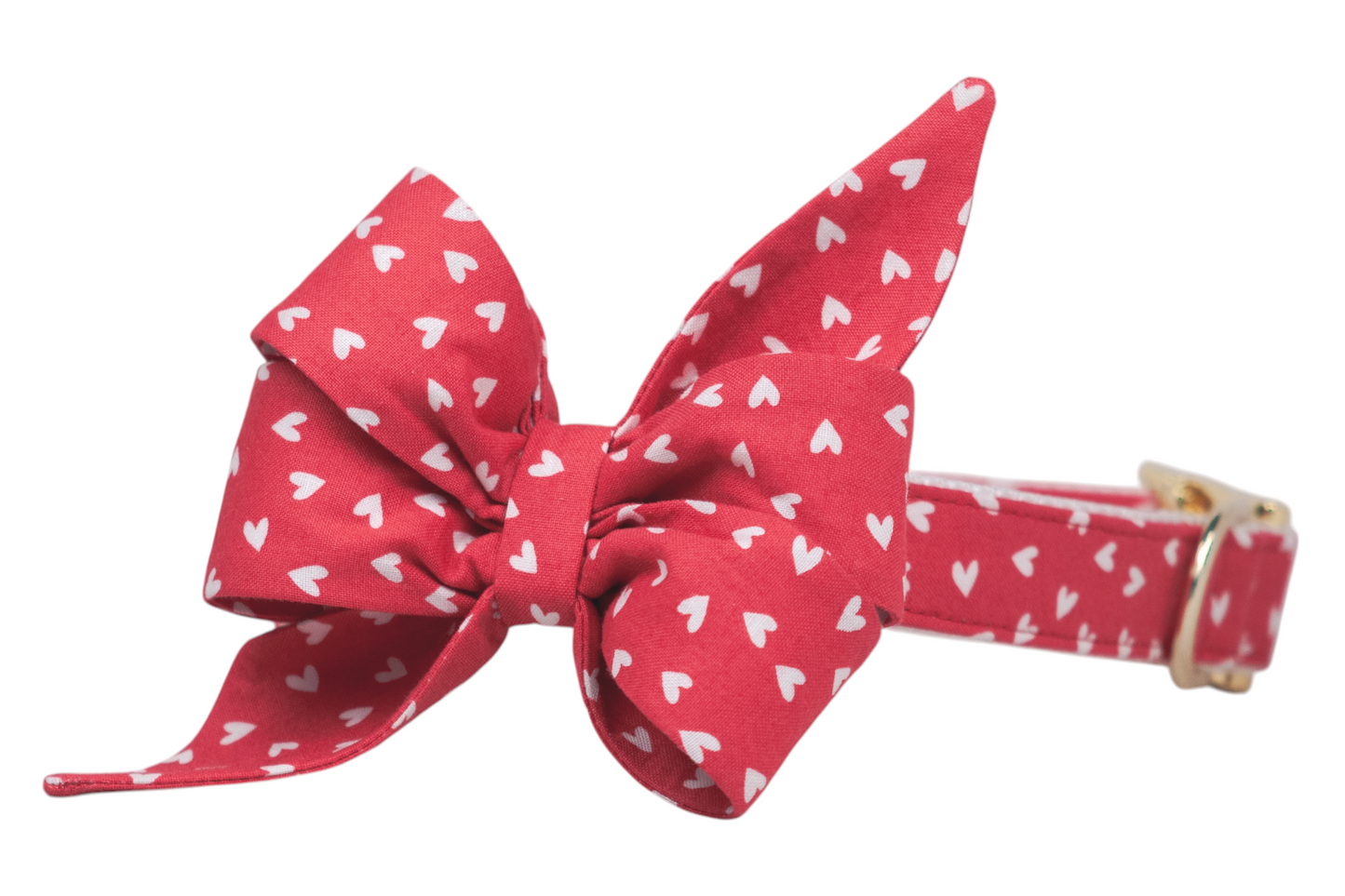 Hearts A Flutter Belle Bow Dog Collar