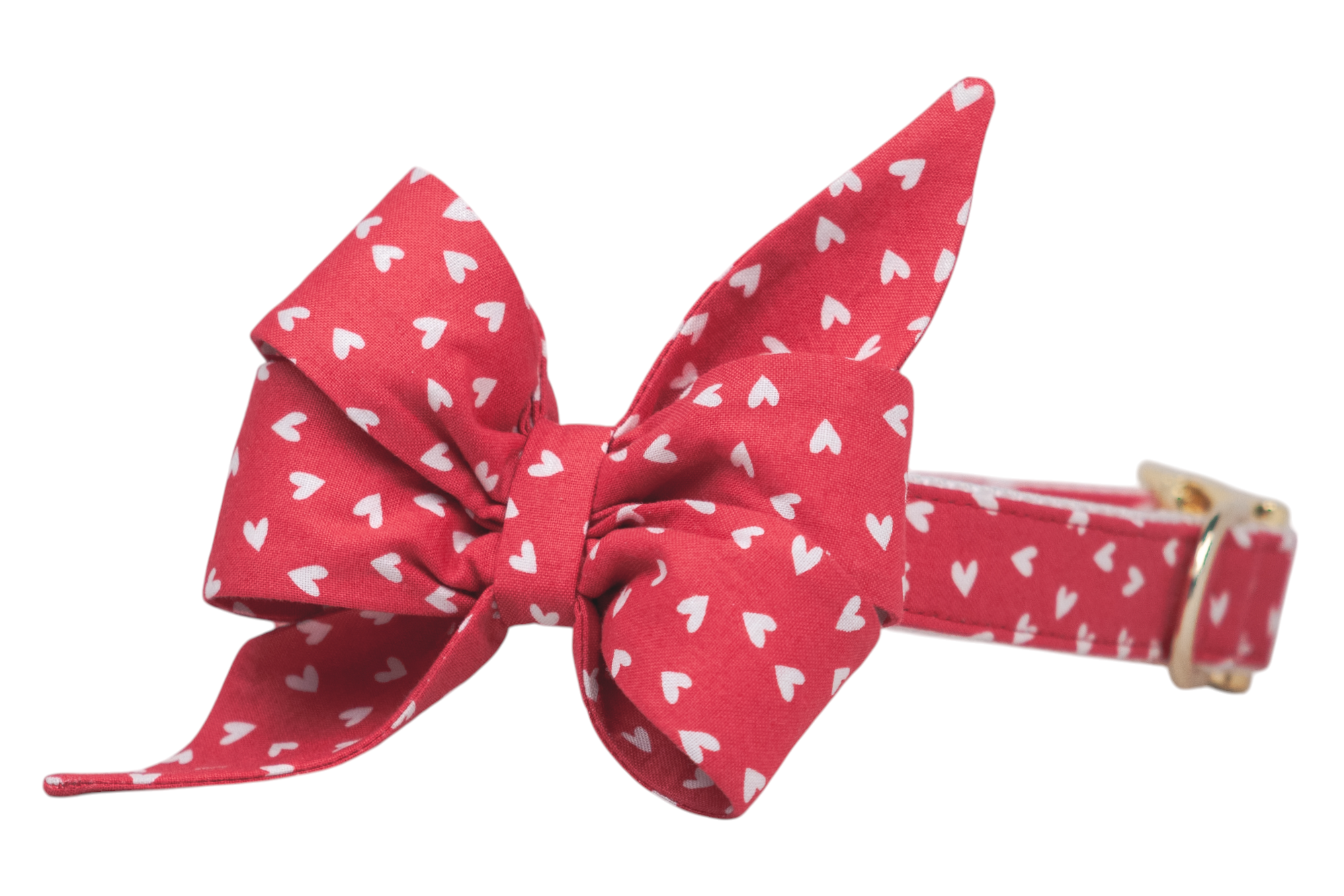 Hearts A Flutter Belle Bow Dog Collar - Crew LaLa