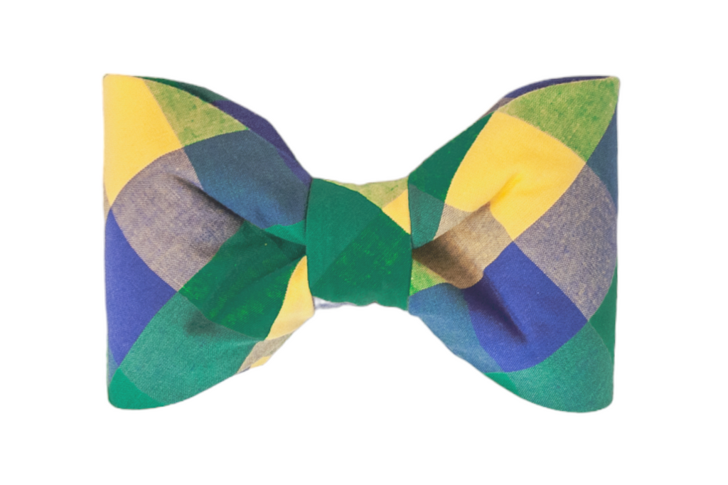 Nola Plaid Bow Tie